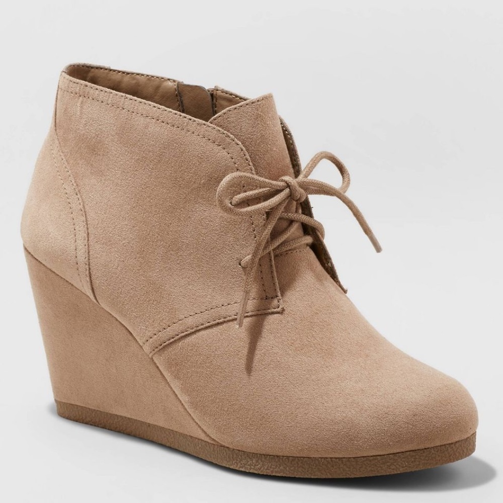 Women's Bessie Microsuede Wedge Bootie